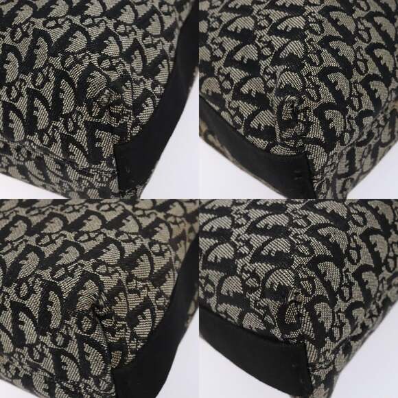 DIOR Trotter Canvas Shoulder Bag Navy Silver - Picture 10 of 12